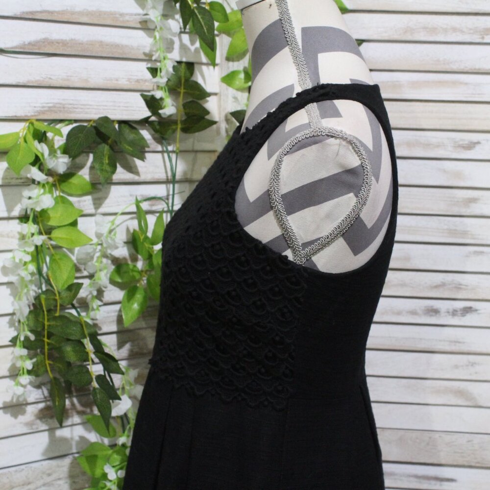 loft sleeveless A-line mini black dress (37) - Picture 14 of 15